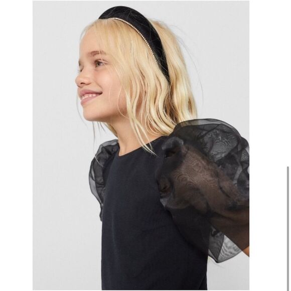 Black Organza Sleeve Top - Picture 5 of 8